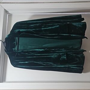Vintage green velvet blazer
